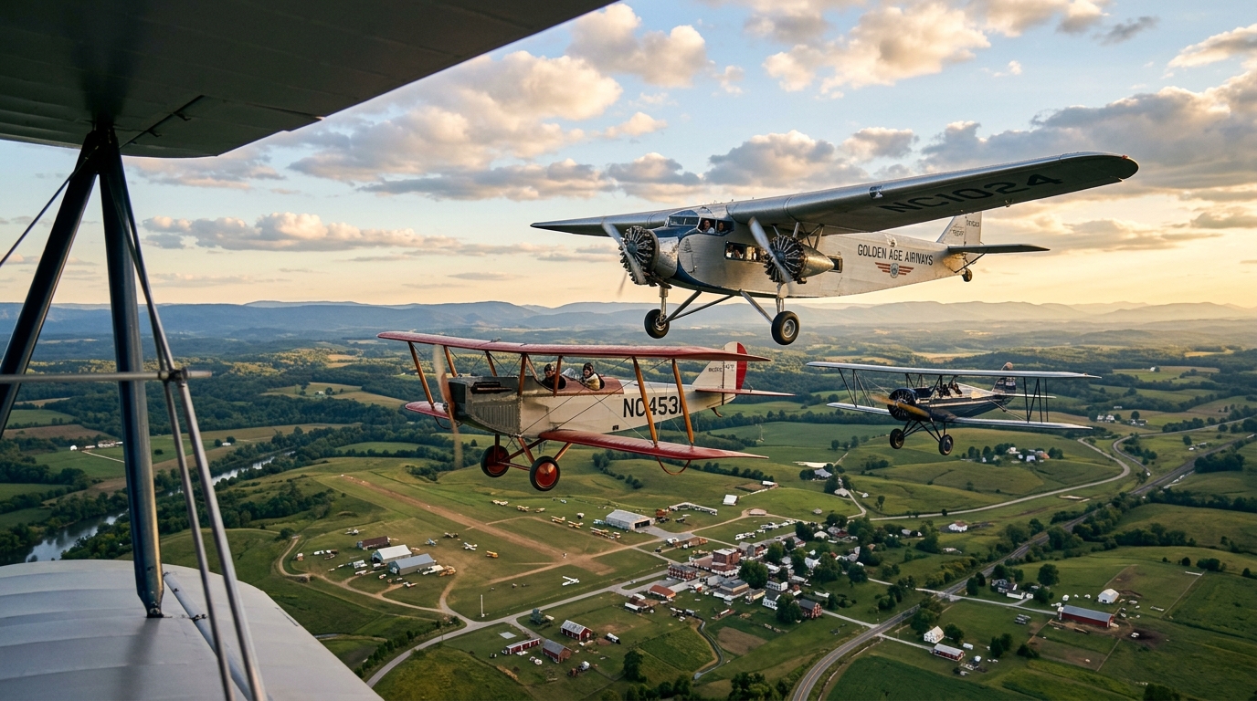 Exploring the Golden Age of Aviation from the Sky